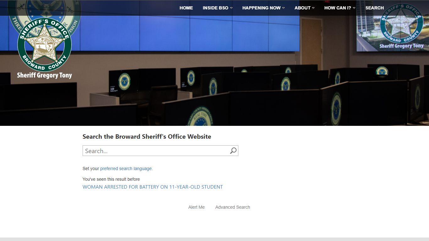 Search the Broward County Sheriff's Department | Broward County